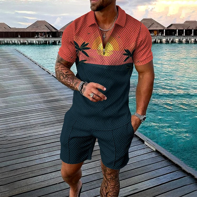 Frederick | Cabana Polo Shirt & Shorts Set