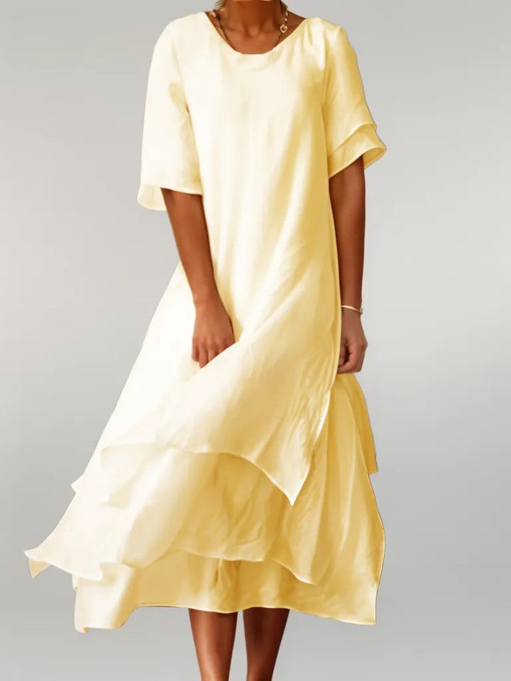 Elaine | Elegant Linen Dress