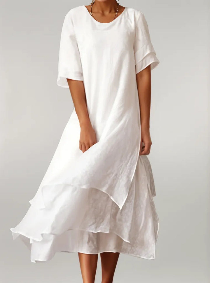Elaine | Elegant Linen Dress