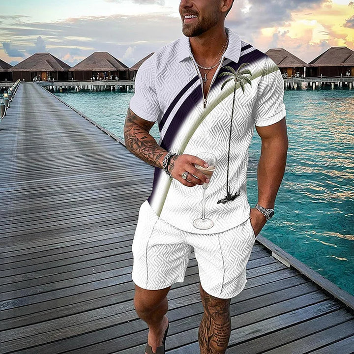 Loid | Tropicana Polo Shirt & Shorts Set