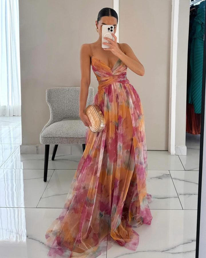 Freya | Long Floral Dress