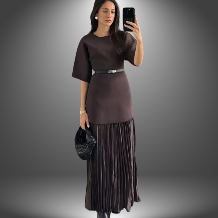 Lissy | Pleated Maxi Dress
