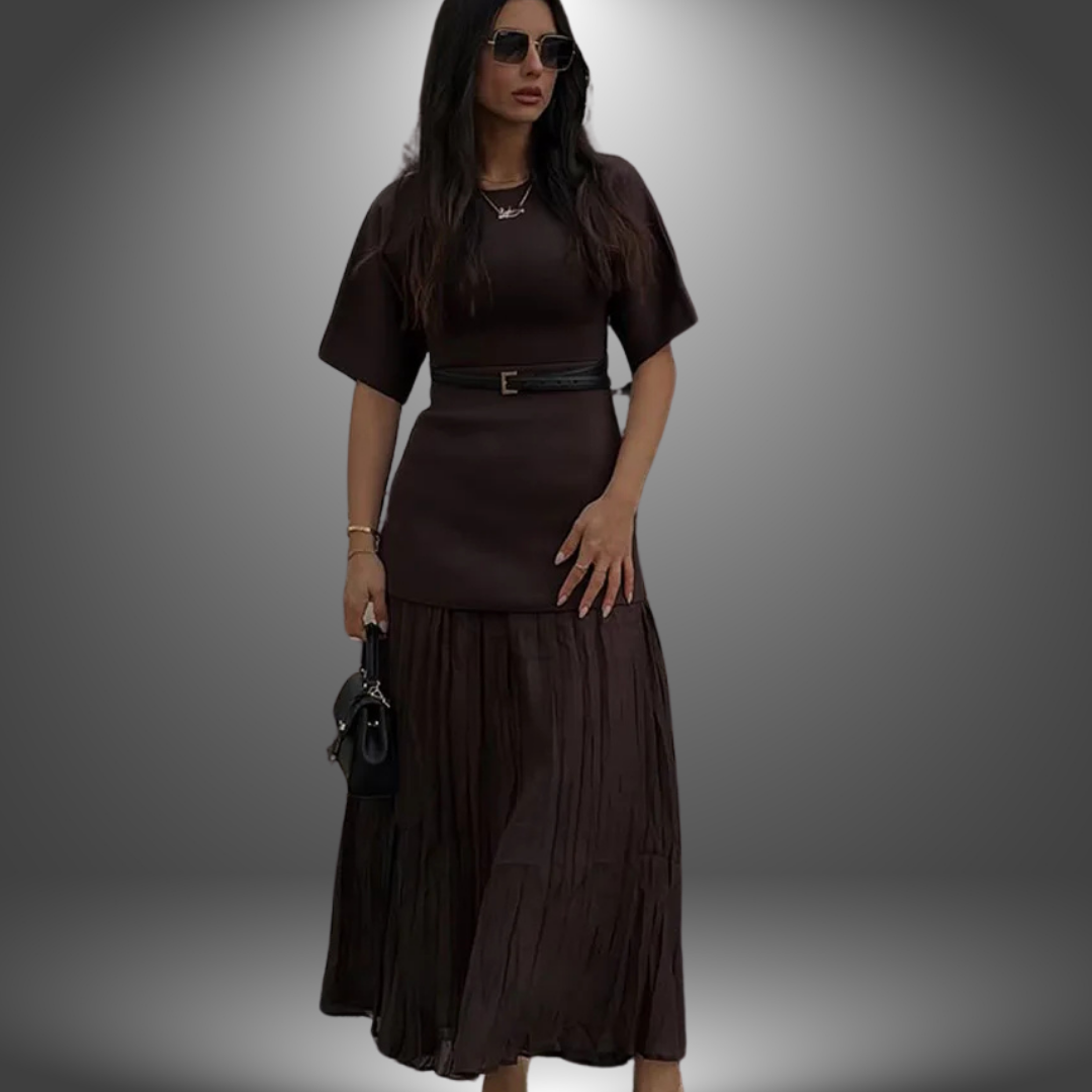 Lissy | Pleated Maxi Dress