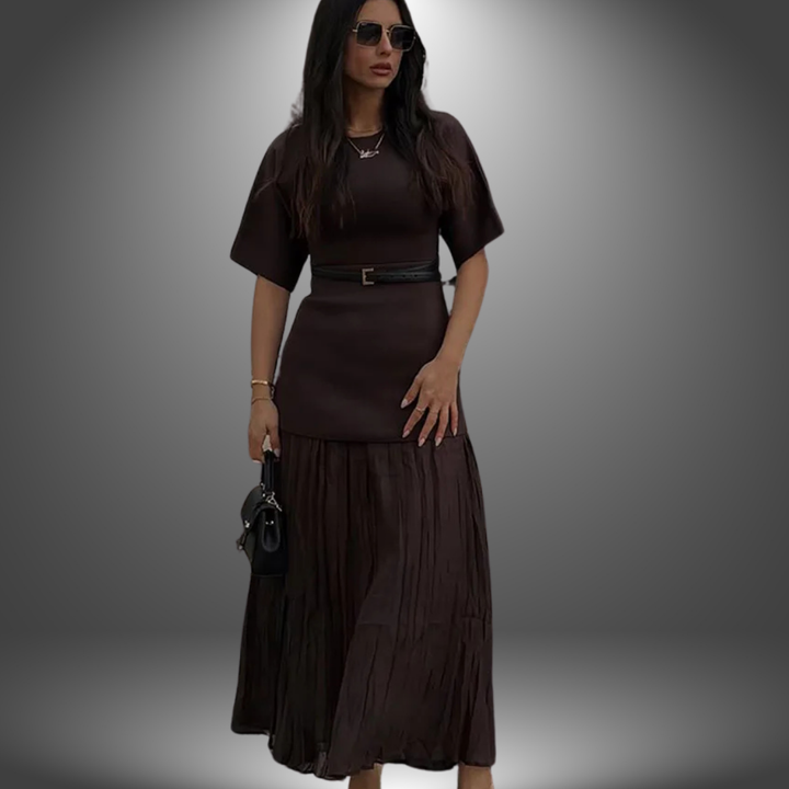 Lissy | Pleated Maxi Dress