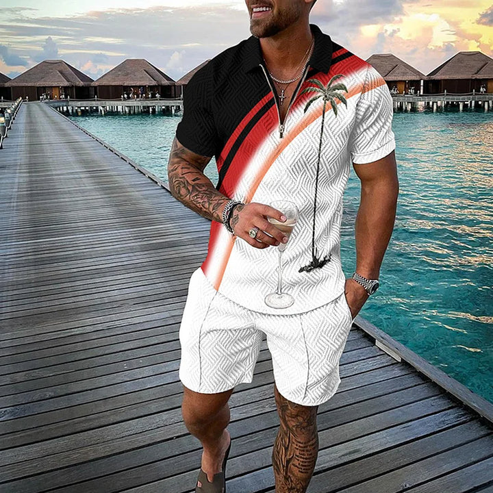 Loid | Tropicana Polo Shirt & Shorts Set