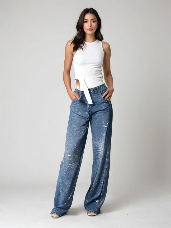 Jenny |  Rhinestone Jeans