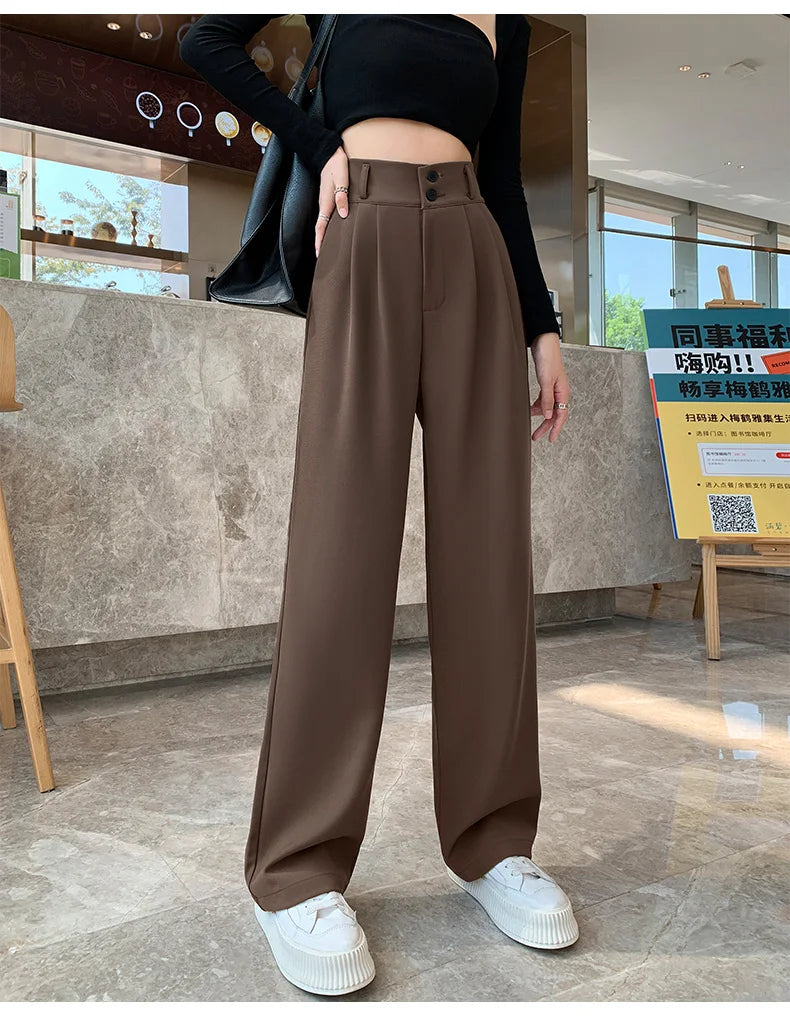 High-Waist Palazzo Trousers