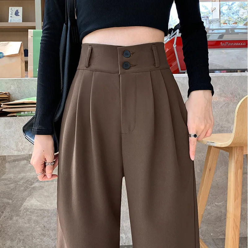 High-Waist Palazzo Trousers