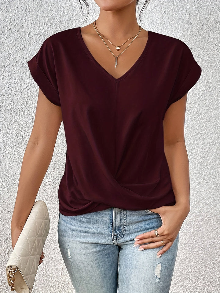 Chloé | Casual T-Shirt With Heart Neckline (Buy 1, Get 1 Free)