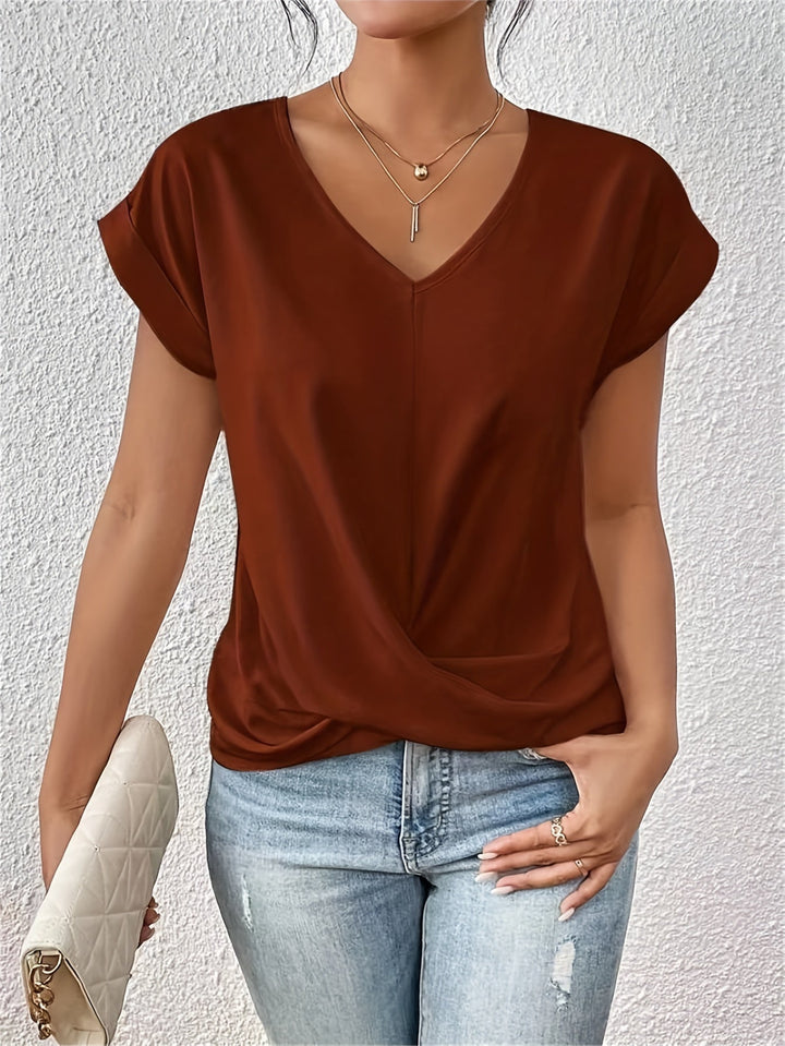 Chloé | Casual T-Shirt With Heart Neckline (Buy 1, Get 1 Free)