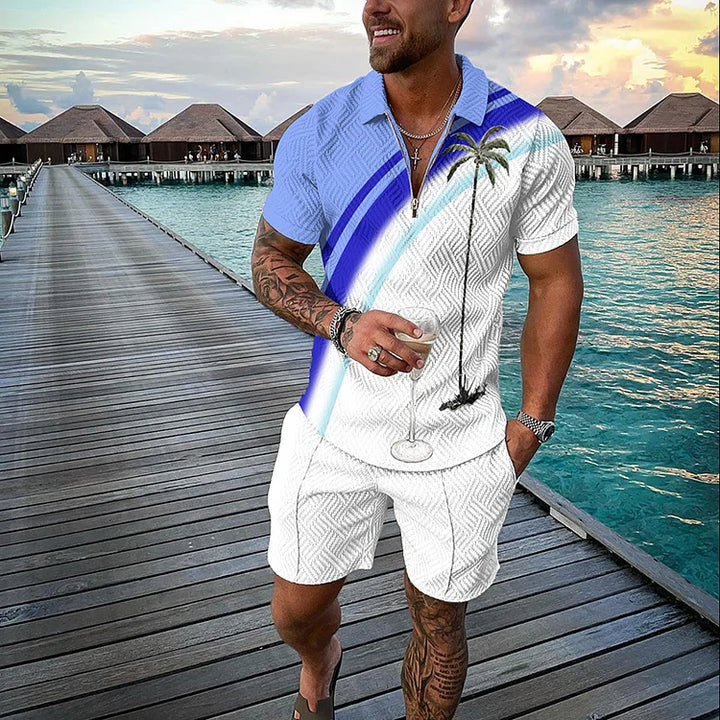Loid | Tropicana Polo Shirt & Shorts Set