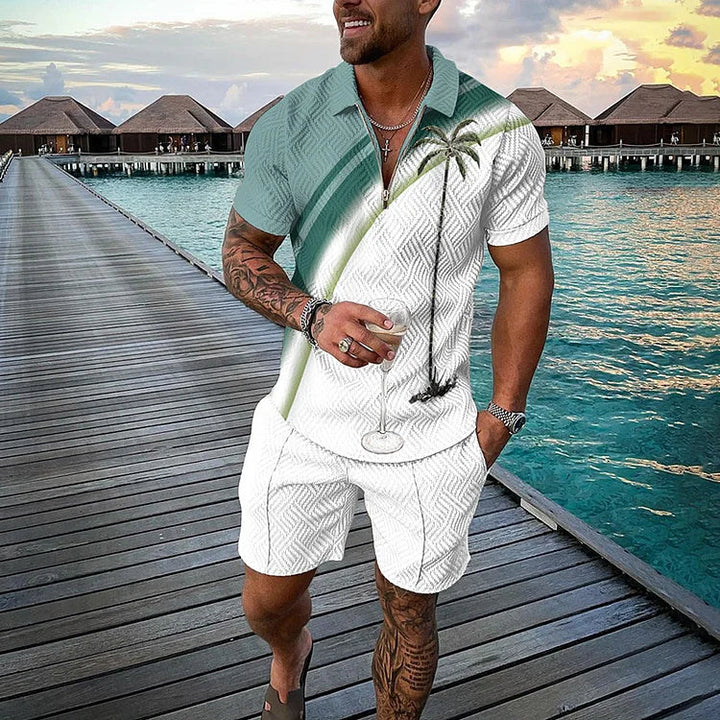 Loid | Tropicana Polo Shirt & Shorts Set