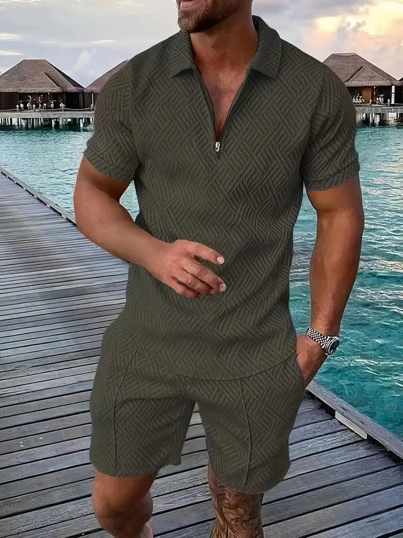 Hudson | Air Polo Shirt & Shorts Set