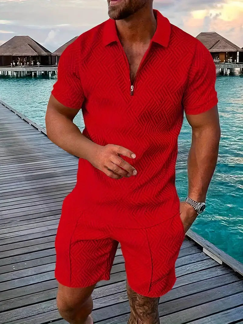 Hudson | Air Polo Shirt & Shorts Set