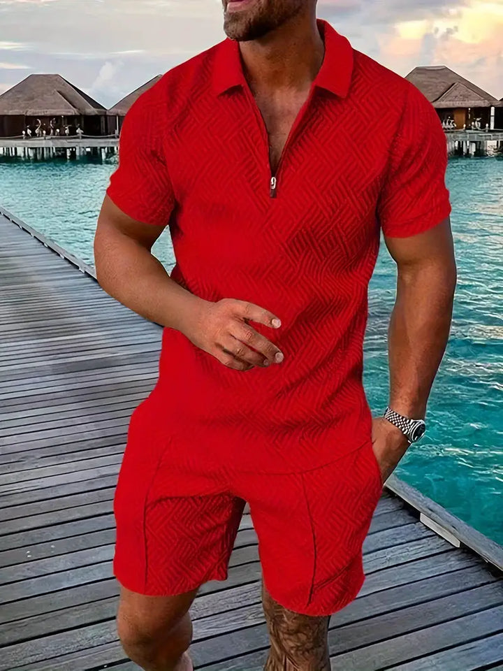 Hudson | Air Polo Shirt & Shorts Set