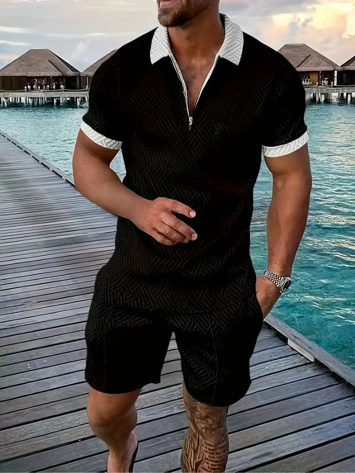 Hudson | Air Polo Shirt & Shorts Set